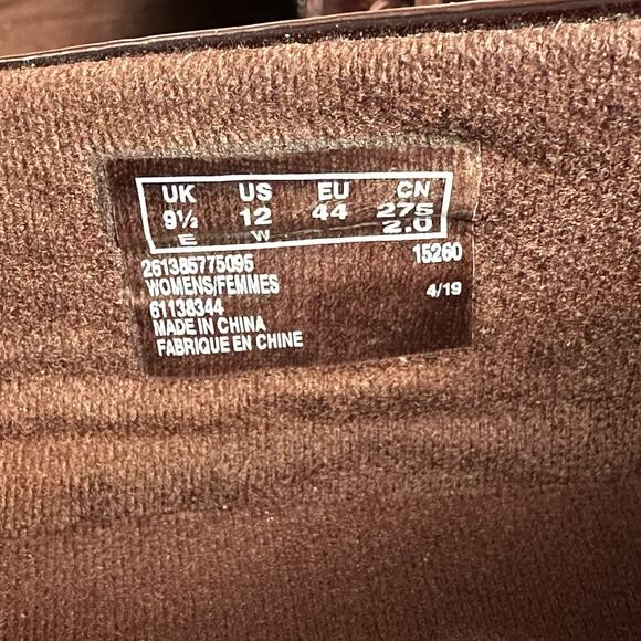 Clarks ASHLAND BUBBLE Sz 12 W Burgundy Maroon Patent Leather Shoes Flats Loafers - Picture 10 of 10